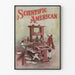 Vintage Wetenschappelijke Amerikaanse Poster - Historische Drukmachine