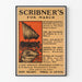 Vintage Scribner's poster for March with sailing ship