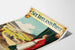 See Ireland First by Walter Till — close-up of the landscape, green curtain and lettering