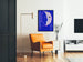 Artistic Poster Self-Recognition in blue and pink for wall decoration