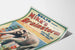 Vintage poster Mike's Brainstorm met grappige olifant