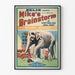 Vintage poster Mike's Brainstorm met grappige olifant