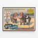 Vintage Circus Sells Brothers poster met reusachtige nijlpaarden — ingelijst kunstwerk aan de muur