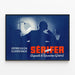 Vintage poster Sérifer - Depressie en Overbelasting, Algemeen Dynamisme — ingelijst kunstwerk aan de muur