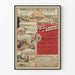 Vintage poster dagbladdienst Parijs Londen - Westelijke Spoorwegen
