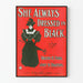 Vintage poster Ze draagt altijd zwart - Retro stijl en elegantie
