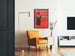 Vintage poster Ze draagt altijd zwart - Retro stijl en elegantie