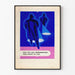 Retro poster on road safety with flashlights
