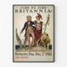 Patriottische muurdecoratie poster Britannia 1918