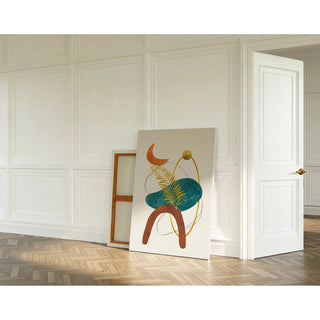 Boho Dekoratives Bild - Botanische Finsternis | Kunstdruck Wanddekoration Bild Plakat Kopie