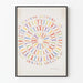 Colorful Sisters Poster of Female Figures Circle