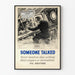 Vintage maritime safety poster "Someone Talked"