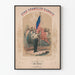 Vintage poster van Star Spangled Banner met soldaat en Amerikaanse vlag