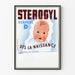 Vintage poster STEROGYL vitamine D voor baby