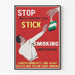 Stop Smoking Poster - Vintage Anti-Smoking Poster
