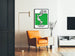 Vintage poster met veilige opbergplaats binnen handbereik