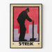 Worker Strike - Art Deco Illustration Poster