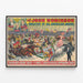 Vintage poster van John Robinson Circus - Show in 3 ringen en 2 podia — ingelijst kunstwerk aan de muur