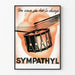 Vintage poster Sympathyl kloppend hart en trommel