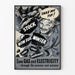 Vintage poster advice for winter energy with coal and anthracite