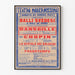 Vintage theaterposter Teatro Modernissimo - Compagnia Balli Svedesi 1923