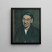 Portrait of a Woman - Stefan Fodor — framed artwork on a wall