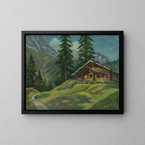 Landschap van de Tatras - Stefan Fodor — ingelijst kunstwerk aan de muur
