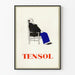 Vintage Poster TENSOL Siesta Man Zittend op Stoel
