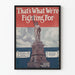 Vintage poster Vrijheidsbeeld That's What We're Fighting For