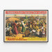 Vintage poster Barnum & Bailey The Mahdi Victoria Cross — ingelijst kunstwerk aan de muur