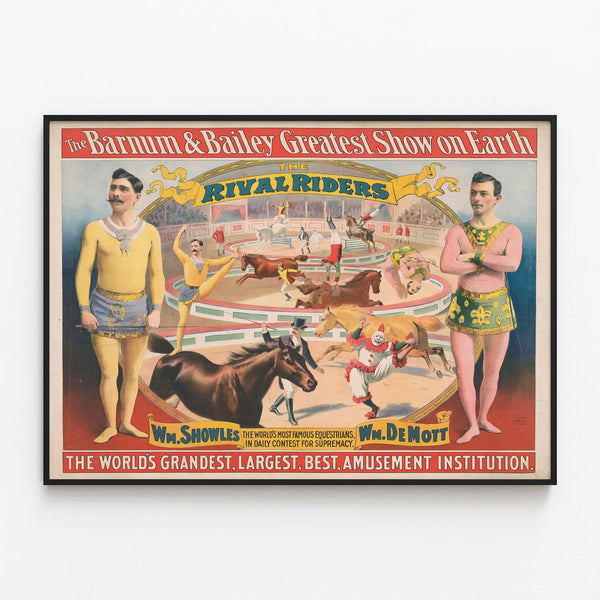 the-barnum-bailey-greatest-show-on-earth-the-rival-riders-wm-shoutes-wm-demott