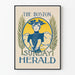 Vintage Poster The Boston Sunday Herald voor Muurdecoratie