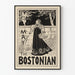 Vintage poster The Bostonian May in black and white