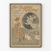 Vintage poster The Charming Papa Song with illustration and photograph from the 1900s