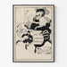 Vintage poster The Chicago Herald in zwart-wit