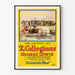 Vintage poster of The Collegians automobile course