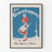 Vintage poster in de stijl van The Grasshoppers
