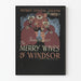 Vintage theater poster The Merry Wives of Windsor