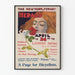 Vintage poster The New York Sunday Herald 1896 muurdecoratie