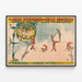 Vintage poster van de luchtacrobaten van de gebroeders Potters — ingelijst kunstwerk aan de muur