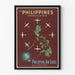 Vintage poster Philippines Philippine Air Lines Route of the Orient Star
