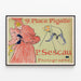 Vintage poster Place Pigalle Fotograaf P. Sescau — ingelijst kunstwerk aan de muur