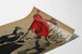 Vintage poster The Rebel Girl met rode vlag en betrokken figuren