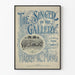 Vintage poster The Singer in de Gallery-stijl affiche musicale