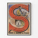 Vintage poster Singer naaimachine Tunis 5 Avenue de France