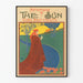 Vintage advertising poster The Sun in Art Nouveau style