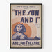 Poster Théâtre The Sun and I - Vintage Art Deco Style