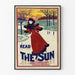 Vintage poster The Sun - Winter ice skating