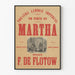 Vintage muurposter Théâtre Lyrique Impérial Martha