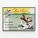 Vintage Poster They Cheer - Air Safety and Telephone Line Sons — framed artwork on a wall